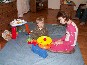 Ania i Marek na urodzinach u Filipka.